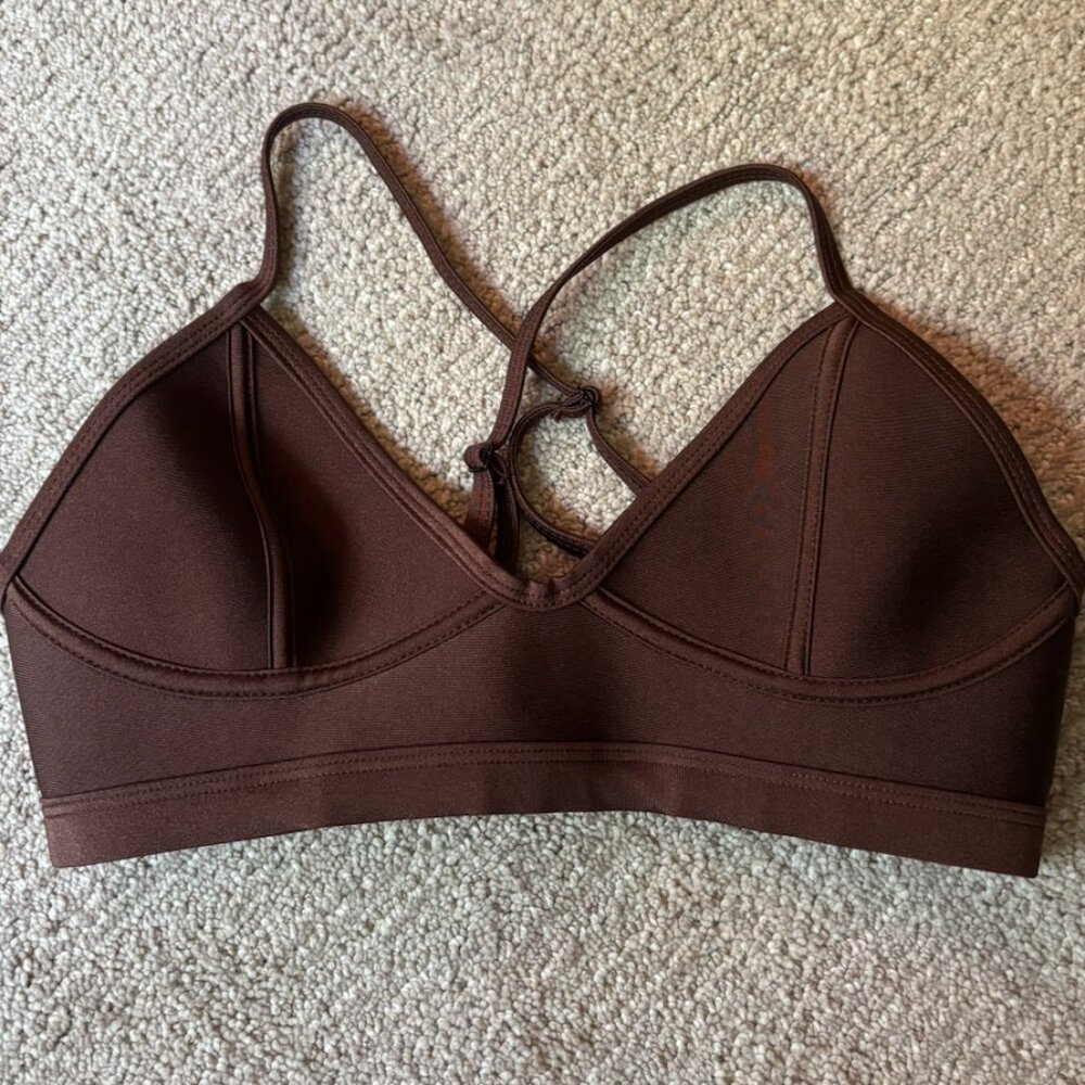 Hoaka Swim Brown Balconette Bikini Top